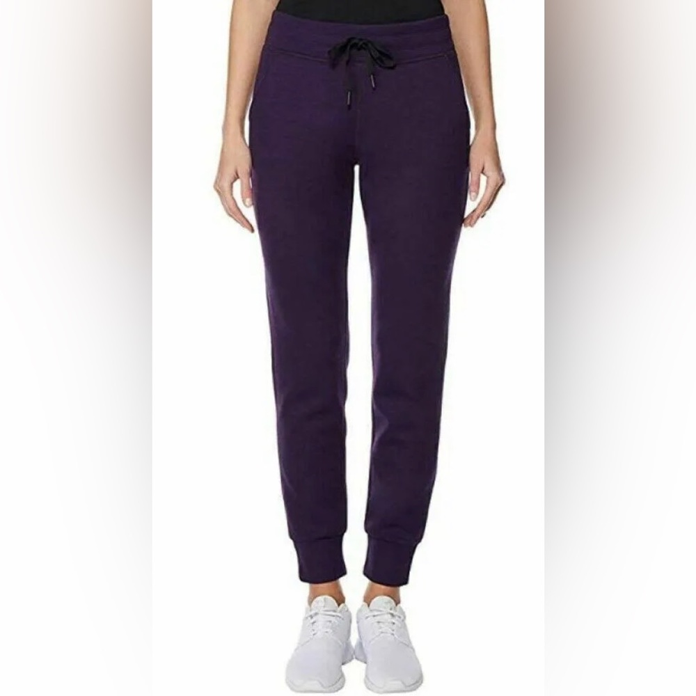 32 Degrees Heat Tech Fleece Joggers NWT - Size Small - Ht Blackberry Cordl
